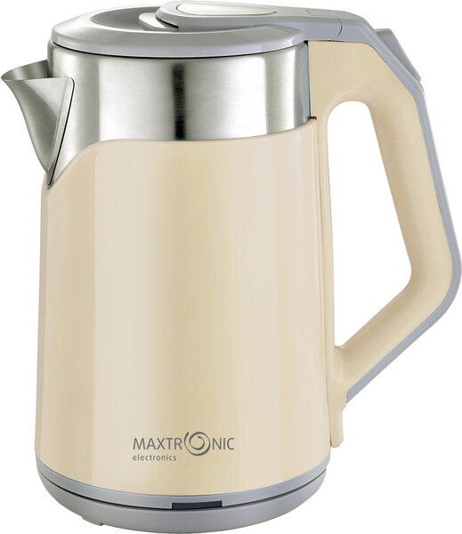 Чайник электрический MAXTRONIC MAX-1017, 1800Вт, 2,3л, белый БИТ - фото №1
