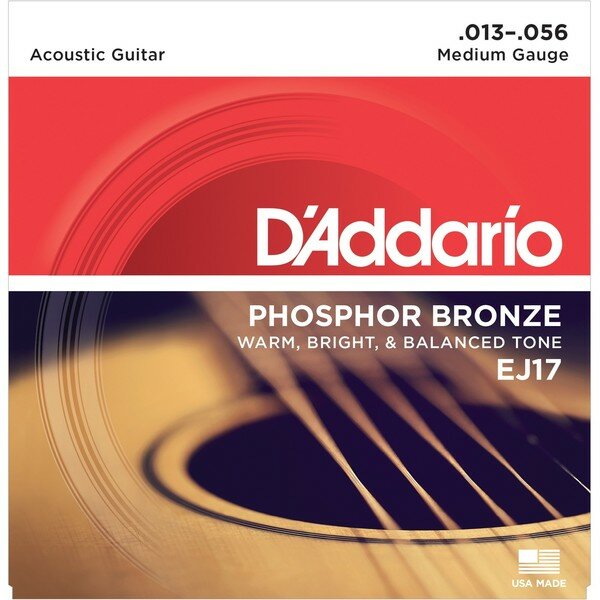 Струны для акустической гитары D'Addario EJ17