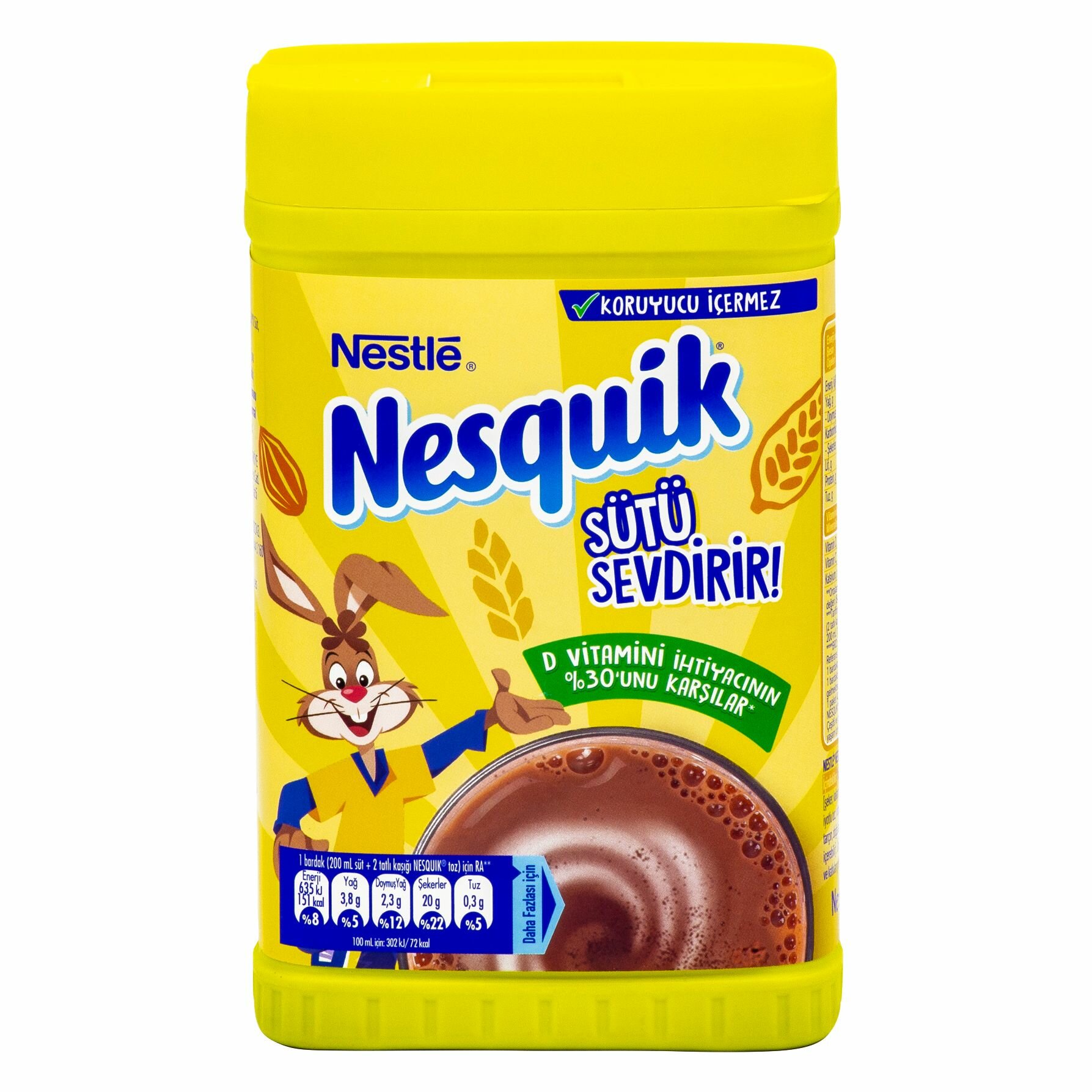 Какао-напиток Nesquik шоколадный растворимый в банке, 420г - фотография № 1