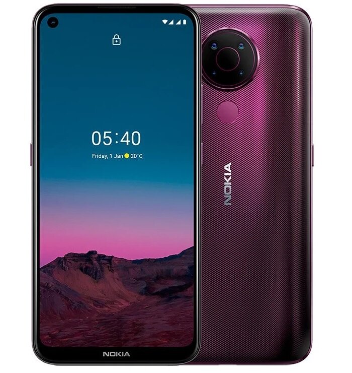 Смартфон Nokia 5.4 6/64 ГБ RU, Пурпурный