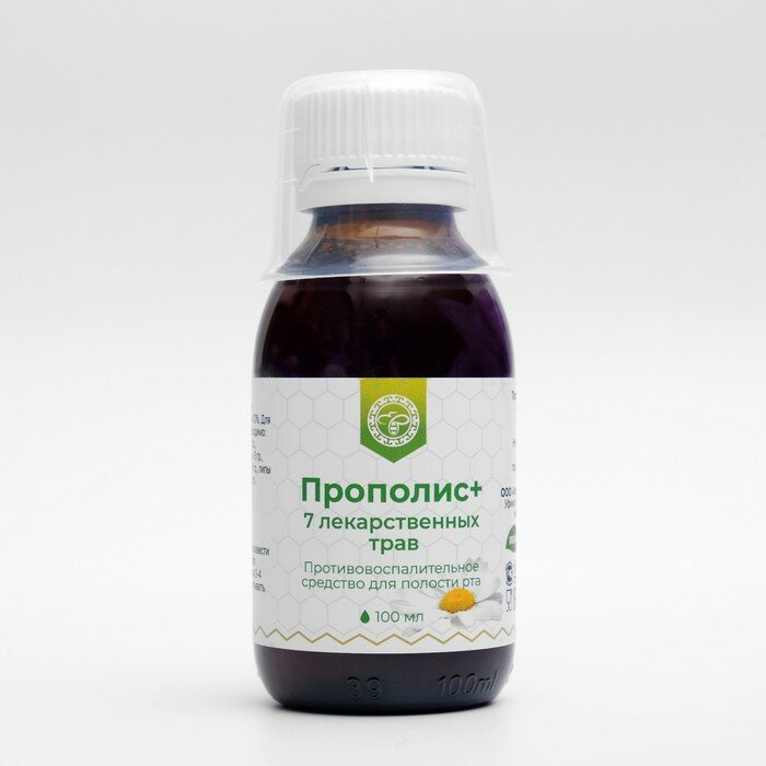 Altyn Solok Прополис+ 7 лекарственных трав (противовоспалительное средство для полости рта 100 мл)