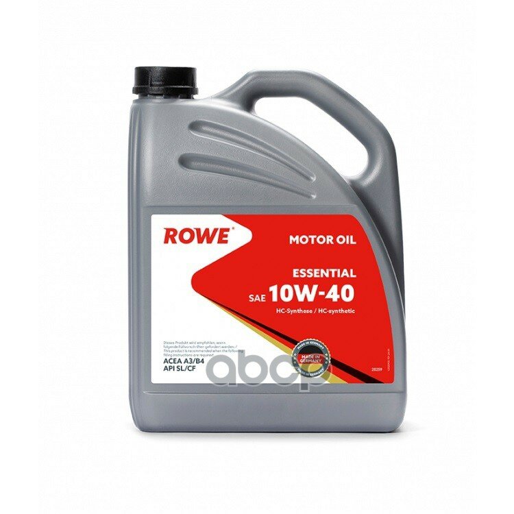 ROWE Масло Rowe Essential Sae 10W-40 5Л.