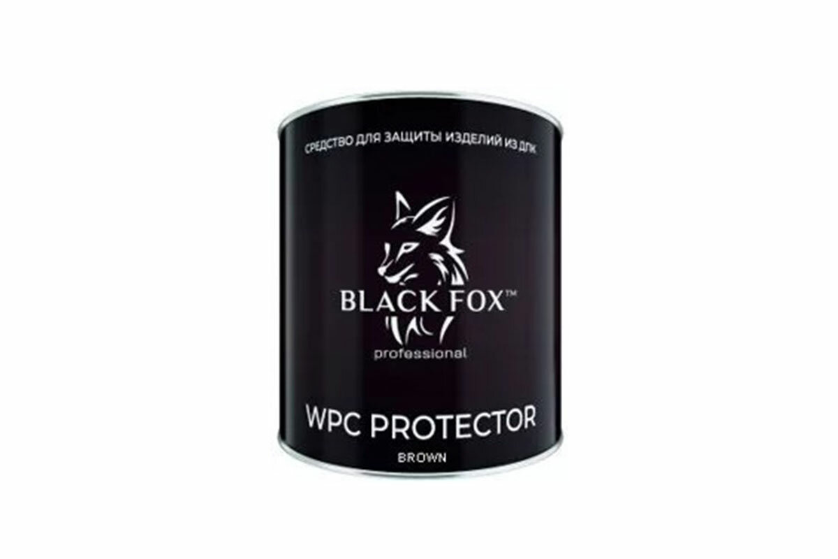 Масло для террасной доски ДПК Black Fox WPC Protector 25 л коричневое BF25B