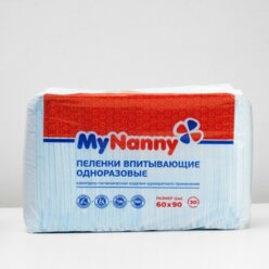 Medmil Одноразовые впитывающие пеленки My Nanny, 60 x 90 см, 30 шт.