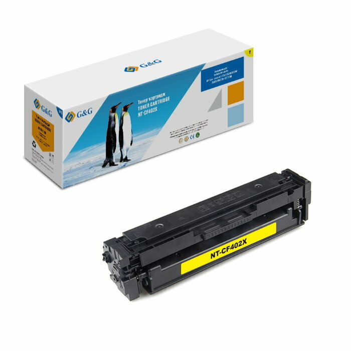 Тонер-картридж Gamp;G NT-CF402X желтый 2300 страниц для НР LaserJet Color M252 /n/dn/dw M277n/dw