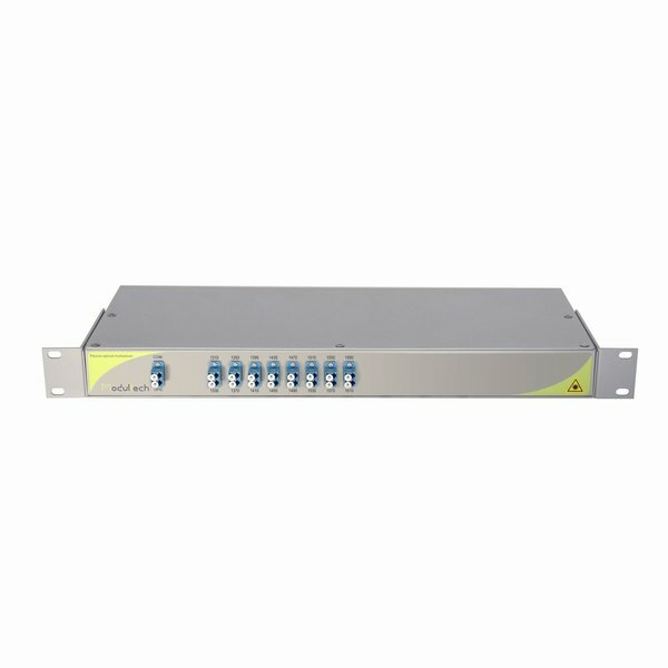 Мультиплексор CWDM, 8-канальный, 1310-1610 нм, одноволоконный, Rack Unit