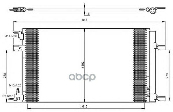 Радиатор Кондиционера NRF арт. 35919