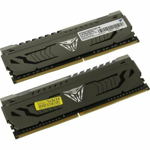 Оперативная память Patriot Memory VIPER STEEL 16 ГБ (8 ГБ x 2 шт.) DDR4 3733 МГц DIMM CL17 PVS416G373C7K