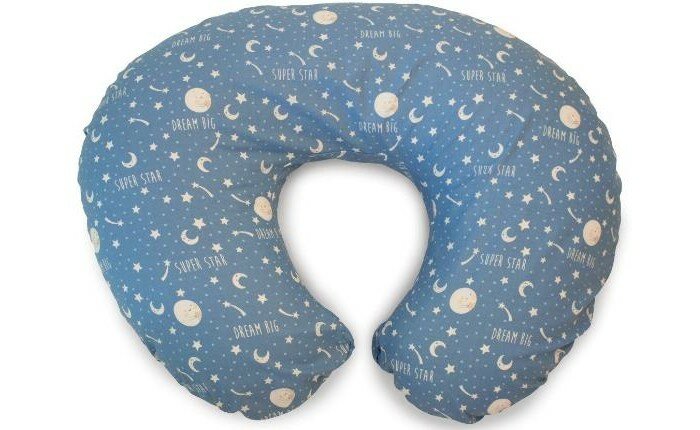Подушка для кормления Boppy с хлопковым чехлом Moon and Stars