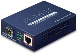 Медиаконвертер Planet GTP-805A IEEE802.3af/at PoE 10/100/1000Base-T to MiniGBIC (SFP)