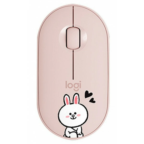 Мышка офисная Logitech M350 Pebble Line Friends Cony (розовый)