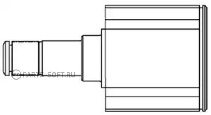 GSP 634008 ШРУС KIA SHUMA II/SEPHIA II/SPECTRA 97-04 внутр.лев.