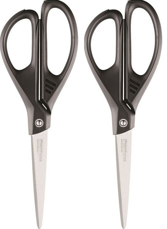 фото Ножницы Ножницы остроконечные Maped 170 миллиметров (нержавеющая сталь) 2 штуки в упаковке