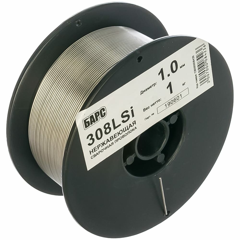 фото Барс Проволока нержав. Барс 308LSi ф 1,0 мм кассета 1 кг