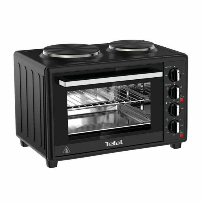 Tefal Мини-печь Tefal OF463830, 1500 Вт, 32 л, 90-230°С, гриль, чёрная