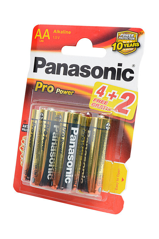 Panasonic Батарейка Panasonic Pro Power LR6PPG/6BP, 6шт