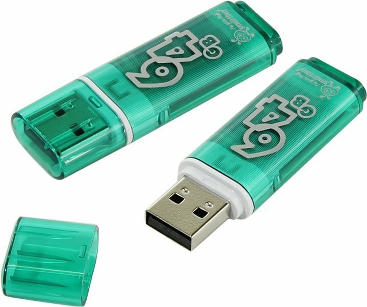 USB Flash накопитель 64Gb SmartBuy Glossy Green (SB64GBGS-G)