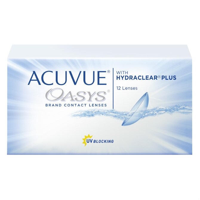 Контактные линзы Acuvue Oasys with Hydraclear Plus, -4.00/8.4/14.0 12шт.