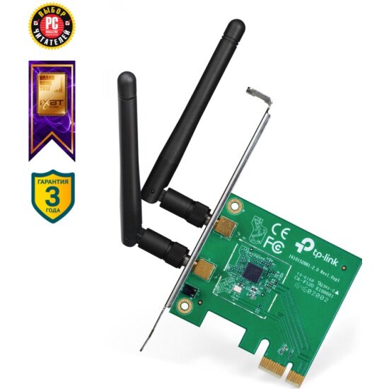 Wi-Fi адаптер TP-LINK TL-WN881ND Wireless N PCI Express 802.11n/300 Mbps