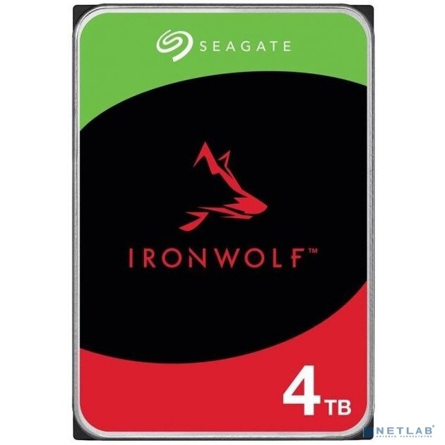 SEAGATE Жесткий диск 4TB Seagate Ironwolf (ST4000VN006) SATA 6.0Gb/s, 5900 rpm, 256mb buffer, 3.5",для NAS