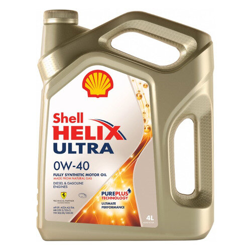 Моторное масло SHELL Helix Ultra SP, 0W-40, 4л, синтетическое [550055900]