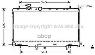 Радиатор Охлаждения Subaru Impreza Wrx Ava арт. sua2050