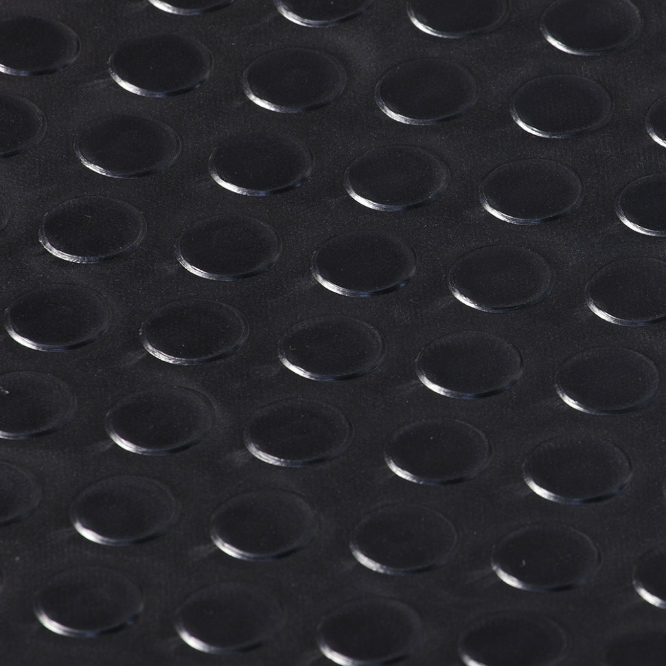 Противоскользящий коврик ПВХ Vortex Пятачки 2,4 мм 0,9х10 м черный 22167 - фотография № 2