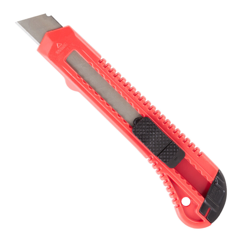 Нож строительный Matrix 18 мм с ломающимся лезвием пластиковый корпус