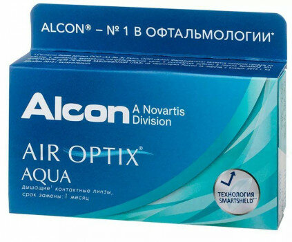 ALCON AIR OPTIX AQUA   (-2,25 /8.6/14,2) 6