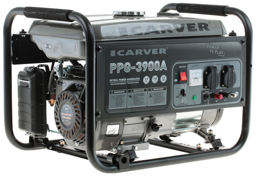 Генератор бензиновый Carver PPG-3900 A 01.020.00012