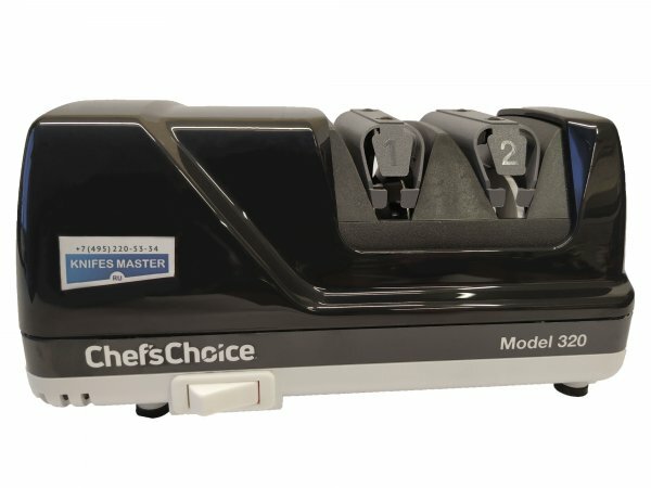 Электрическая точилка для ножей (ножеточка) Chef's Choice CC-320 (чёрная) - фотография № 1
