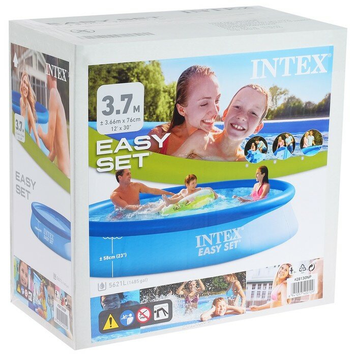 INTEX Бассейн надувной Easy Set, 366 х 76 см, от 6 лет, 28130NP INTEX - фотография № 4