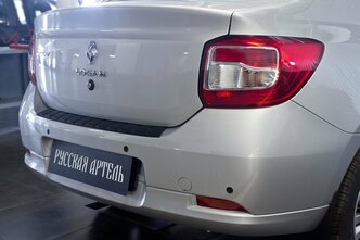 Накладка на задний бампер Renault Logan 2014-2017 (II дорестайлинг)