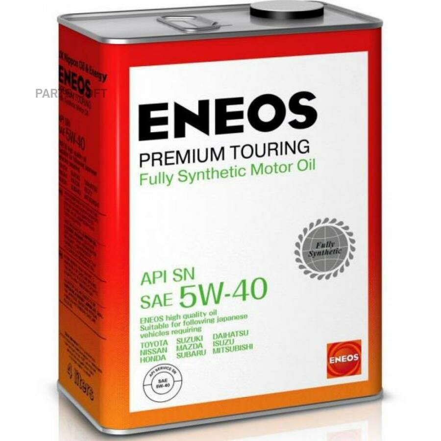 ENEOS 8809478942162 Масло ENEOS 5W40 Premium Touring SN 4л син