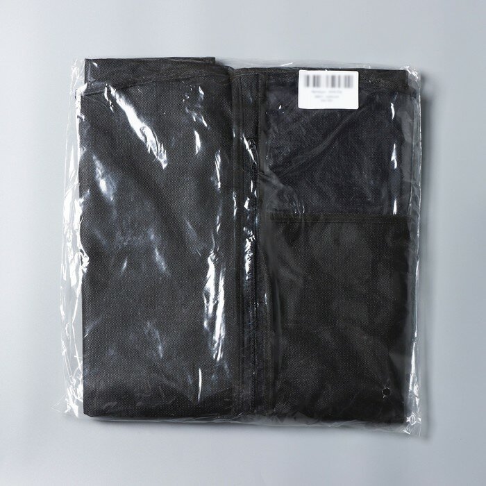 --- Чехол для одежды, 60×100 см, цвет чёрный - фотография № 6