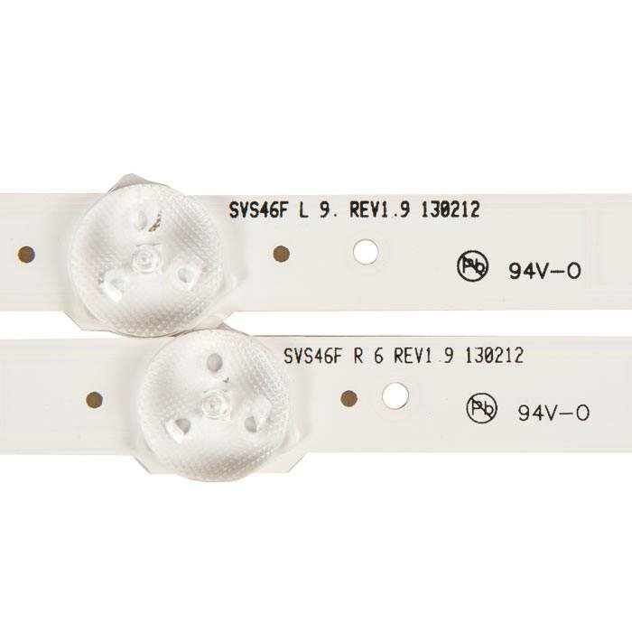 Светодиодная подсветка для телевизоров Samsung UE46F, 2013SVS46F, BN96-25308A, BN96-25309A, D2GE-460SCA-R3, D2GE-460SCB-R3 (комплект, 16 шт) — фото 2