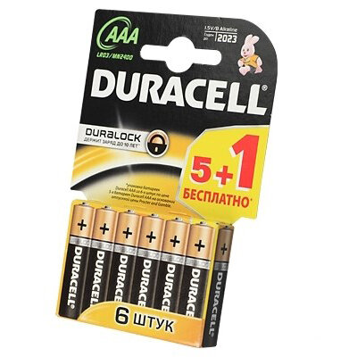 Батарейки Duracell LR03-6BL Basic AAA 6шт.