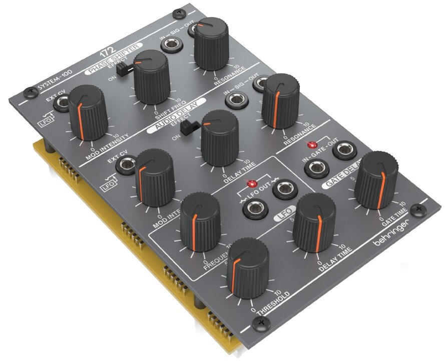 Модульный синтезатор Behringer SYSTEM 100 172 PHASE SHIFTER/AUDIO DELAY/GATE DELAY/LFO — фото 2