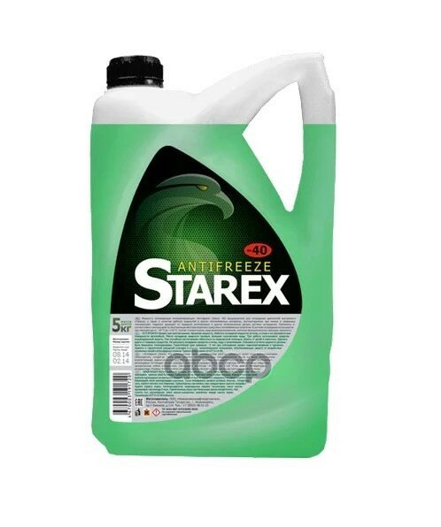 Антифриз Starex Antifreeze G11 Готовый -40c Зеленый 5 Кг 700616 Starex арт. 700616