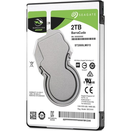 Жесткий диск SEAGATE Barracuda 2.5" 2.0 Tb SATA III 128 Mb 5400 rpm ST2000LM015