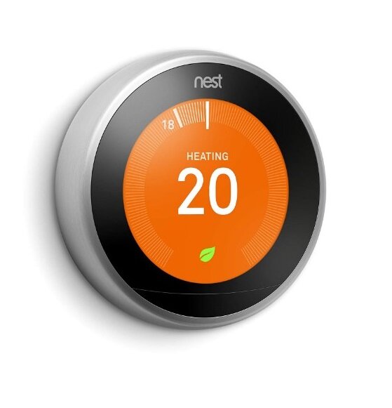 Терморегулятор Nest Learning Thermostat 3.0 серебристый - фотография № 2