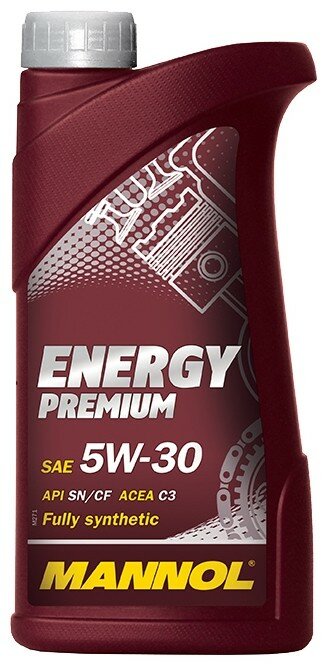 MANNOL Energy Premium SAE 5W-30 (1л.) Синт.моторное масло API SN/CF; ACEA C3; GM dexos2