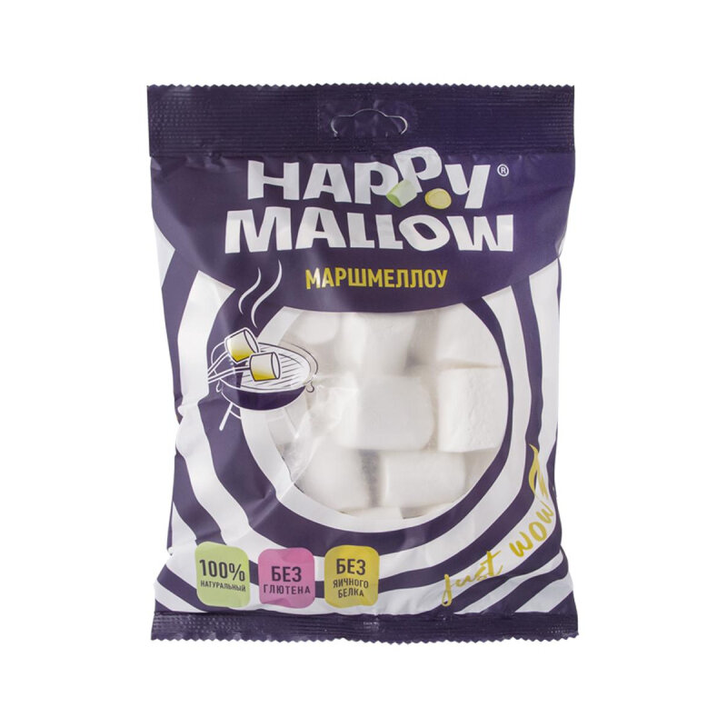 Зефир Happy Mallow воздушный для десертов, 135г - фотография № 1