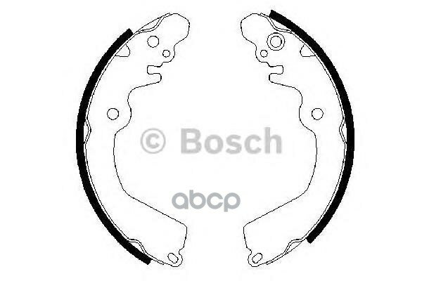 Барабанные тормозные колодки задние BOSCH 0986487451 (4 шт.)