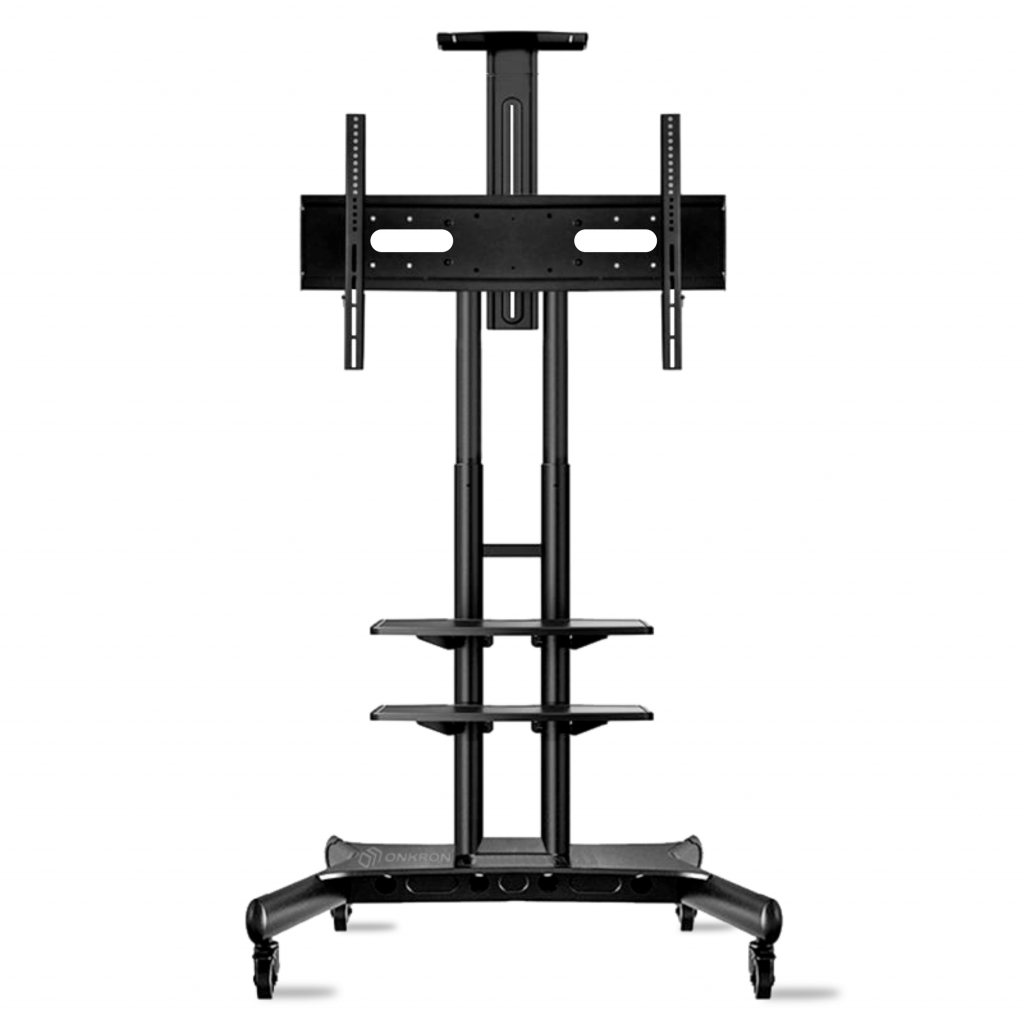 ONKRON TS 1881 чёрная мобильная стойка для панелей 70-90"