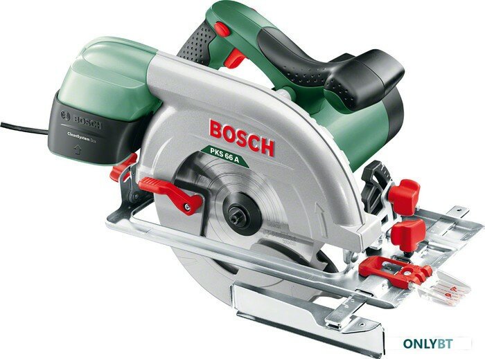 Дисковая пила BOSCH PKS 66 A, 1600 Вт