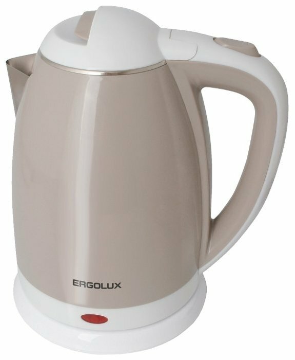 Чайник Ergolux ELX-KS02-C18, бежевый/белый