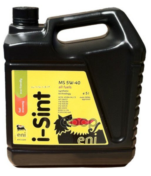 Eni    5 -    Api Sn, Acea A3/B4, Vw 502.00/505.00, Bmw Ll-01, Mb 229.3,229....