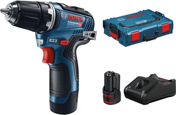  - Bosch GSR 12V-35 Li-Ion 3.0 - 12  2 L-BOXX 35 ͷ (06019H8002)