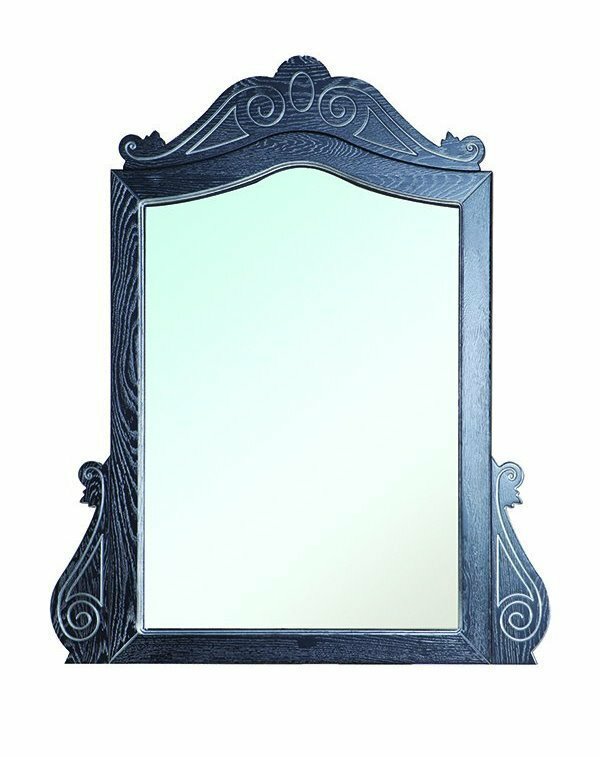 Зеркало Bellezza Аврора-115 массив дуба черное (патина) серебро с подогревом (4617837620040) /3729/ - фотография № 1